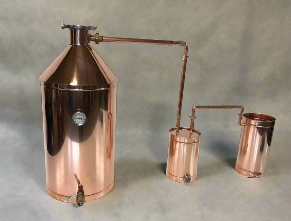 20 Gallon Copper Moonshine Still 220V Electric With Quick Clamp Cap and Thumper Infusion Port
