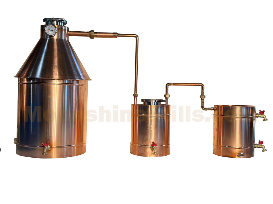 30 Gallon Advanced Model Complete Copper Distiller with 220v Electric Element and Controller