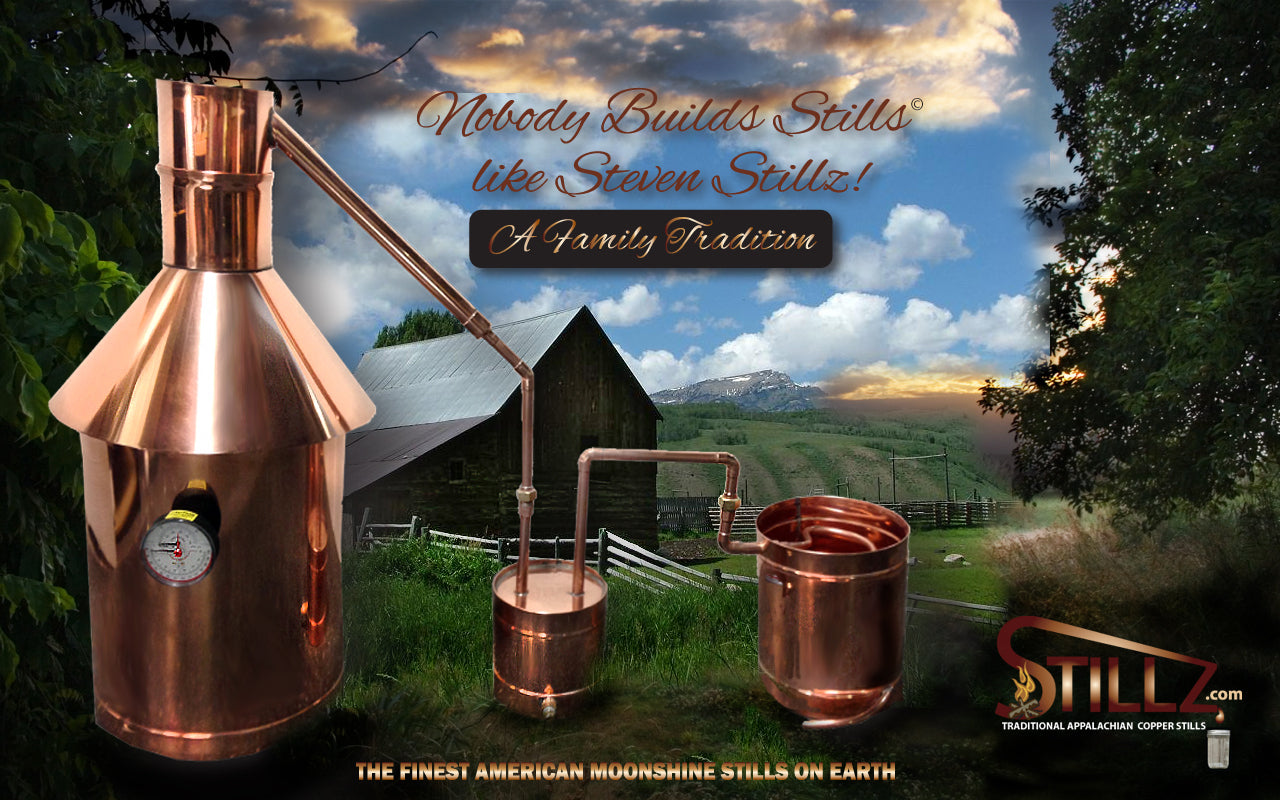 Copper Moonshine Still, Thumper & Worm - Ready to Run 6 Gallon Still