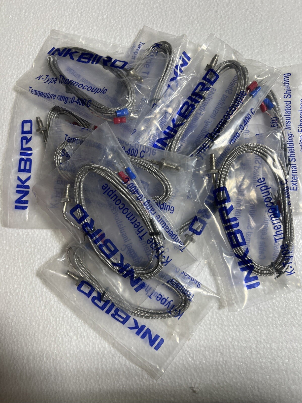 K-type Thermocouple Probe High Temperature Sensor 10 Pcs Copper Still