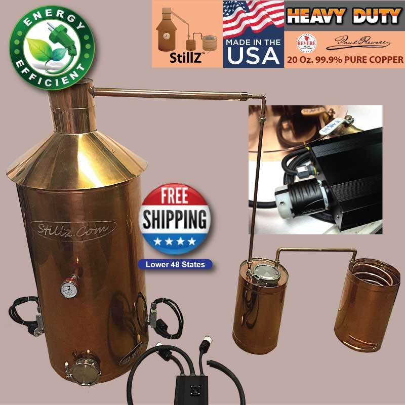 50 Gal Copper Electric Still with Line Arm No thumper or Worm